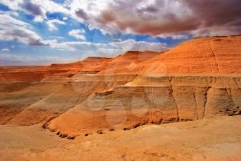  Picturesque ancient mountains about the Dead Sea in Israel