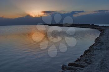  Coast of the Dead Sea near to a medical beach