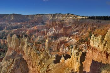 
The well-known orange rocks in Bryce canyon in state of Utah USA

