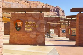 . An input in the well-known National park of the Arch in the USA
