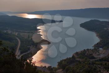  A sunset in Grand Canyon Verdon in Provence