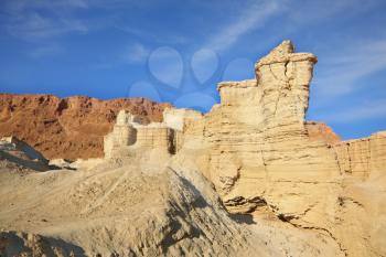 Incredible quirks of nature. The ancient crumbling mountains of various forms of Judean Desert