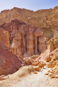  The well-known miracle of the world - Columns Amram in stone desert near Red sea