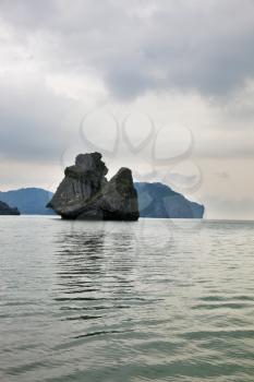The world-famous rock - island Monkey Sawasdee Island' in the Gulf of Thailand