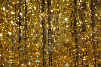 Christmas is coming!  The gold tinsel decorated the hall a luxury hotel