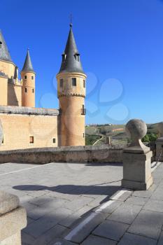 Superb Spain. The medieval castle in Segovia