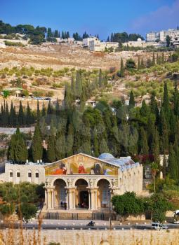 Church of All Nations at the foot of the Mount of Olives. East Jerusalem