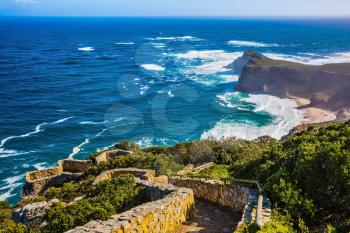 Cape of Good Hope in the Atlantic. Cape south of Cape Town, South Africa. The most extreme south-western point of Africa