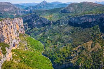 Canyon of Verdon, Provence, France. Magnificent May in the wooded mountains