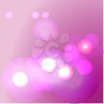Royalty Free Clipart Image of a Pink Background With Lights