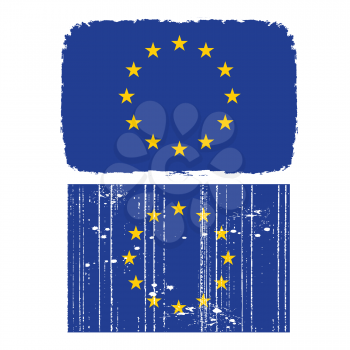 Royalty Free Clipart Image of a Flag of Europe