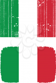 Royalty Free Clipart Image of Italian Flags