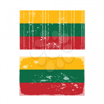 Royalty Free Clipart of a Lithuanian Flag