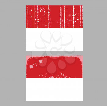Royalty Free Clipart Image of a Flag of Monaco