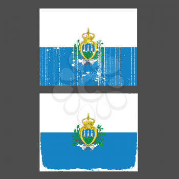 Royalty Free Clipart Image of San Marino Flags