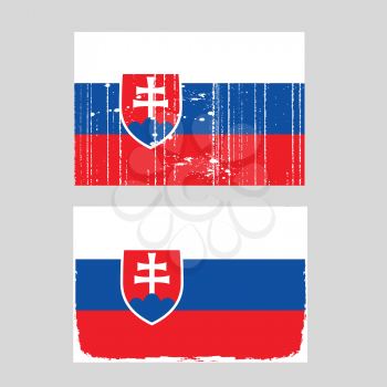 Royalty Free Clipart Image of a Slovakian Flag