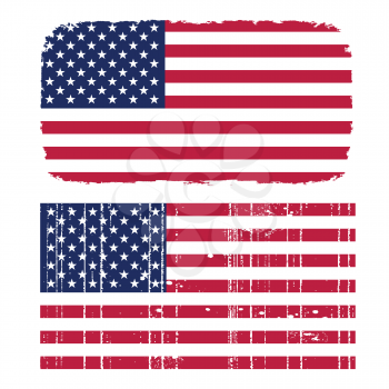 Royalty Free Clipart Image of the United States Flag