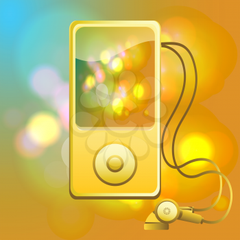 Royalty Free Clipart Image of a MP3 Player