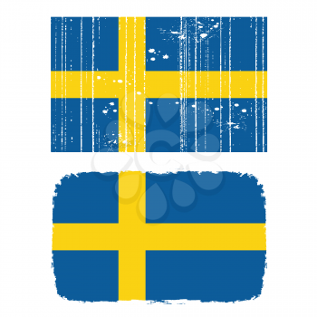 Royalty Free Clipart Image of a Swedish Flag