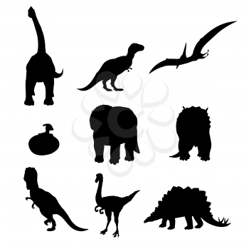 dinosaur silhouettes collection