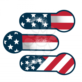 american flag on stickers