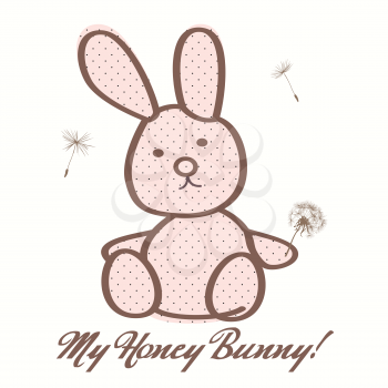 bunny rabbit soft pink