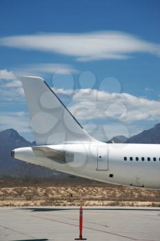 Royalty Free Photo of an Airplane Tail