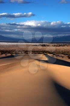 Royalty Free Photo of a Sand Dune in Death Valley National Park