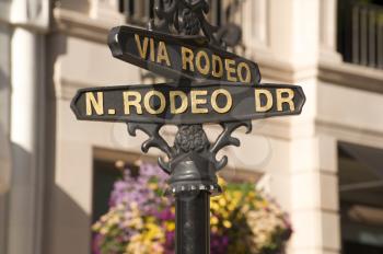 Royalty Free Photo of Rodeo Drive in Beverley Hills