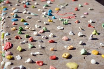 Royalty Free Photo of a Chewed Gum Collection