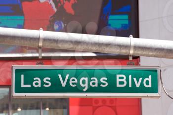 Royalty Free Photo of the Las Vegas Boulevard Street Sign