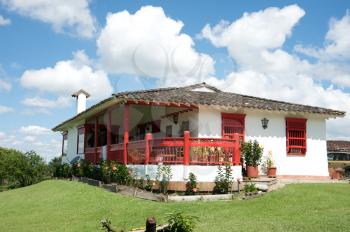 Traditional Colombian farm house