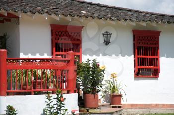 Traditional Colombian farm house