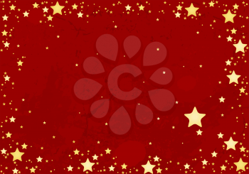 Royalty Free Clipart Image of a Star Frame