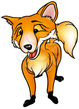 Royalty Free Clipart Imgae of a Fox
