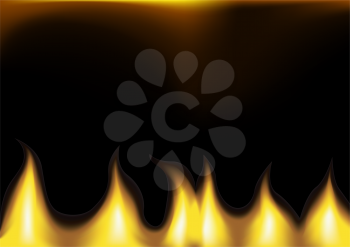 Royalty Free Clipart Image of a Fire Background