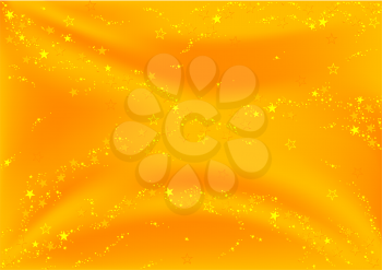Royalty Free Photo of a Golden Stars Background