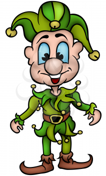 Royalty Free Clipart Image of a Jester
