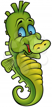 Royalty Free Clipart Image of a Seahorse