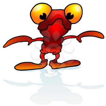 Royalty Free Clipart Image of a Martian