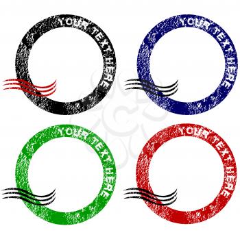 Royalty Free Clipart Image of Four Coloured Rings