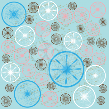 Abstract background with circles in pastel colors