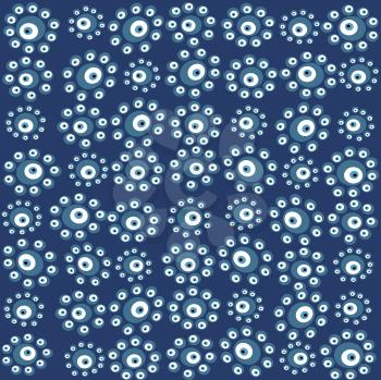 Blue background with blue circles