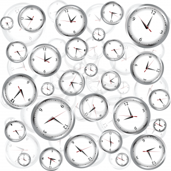 Background with clocks
