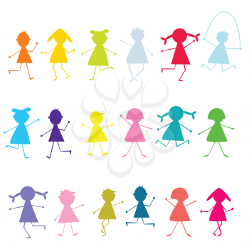 Colored children pattern
