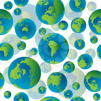 Royalty Free Clipart Image of a Globe Background
