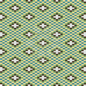 Royalty Free Clipart Image of a Background With Green Motifs