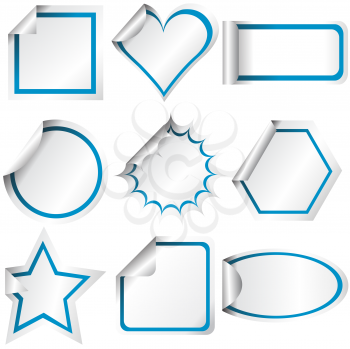 Royalty Free Clipart Image of Different Stickers