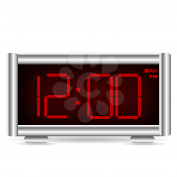 Royalty Free Clipart Image of a Digital Clock