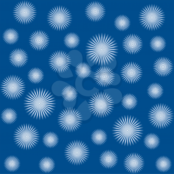 Royalty Free Clipart Image of a Winter Background With Snowflakes